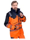LH-JACWINTER | orange-navy blue | Insulated protective jacket