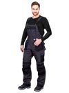 LH-FMNW-B | steel-black-blue | Protective insulated bib-pants