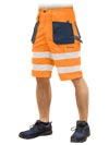 LH-FMNX-TS | orange-navy blue-gray | Protective short trousers